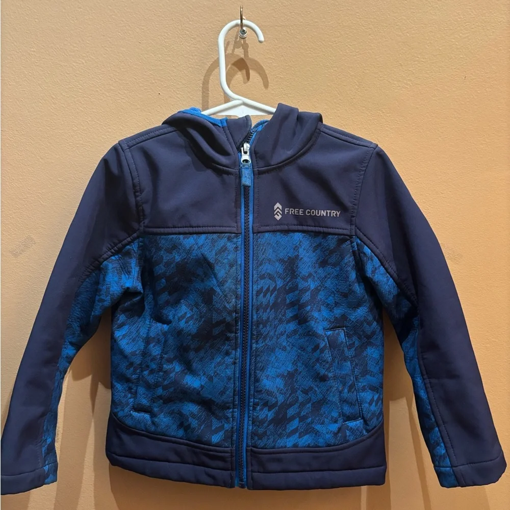 Free country boys winter coat jacket with hood size 4